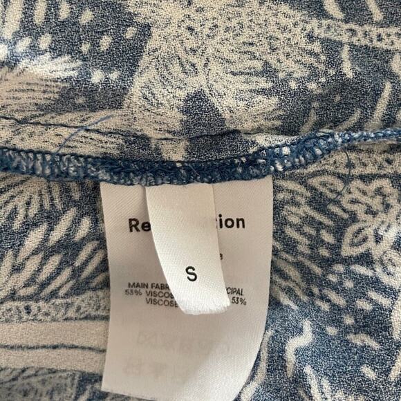 Reformation Marlow Bali Surf Palm Tree Mini Dress Size Small - Picture 6 of 7